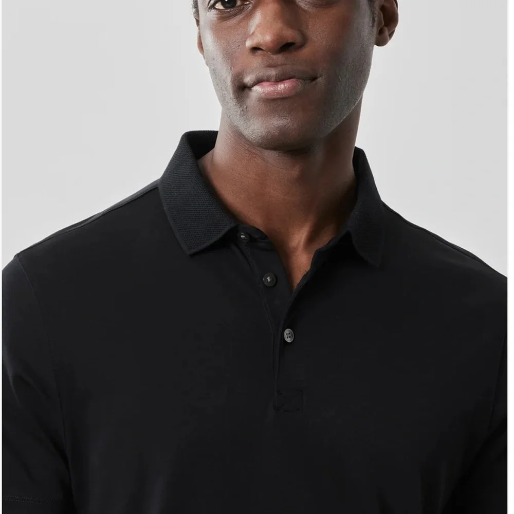 Robert Barakett Black Polo Shirt Classic Design - Picture 2 of 6